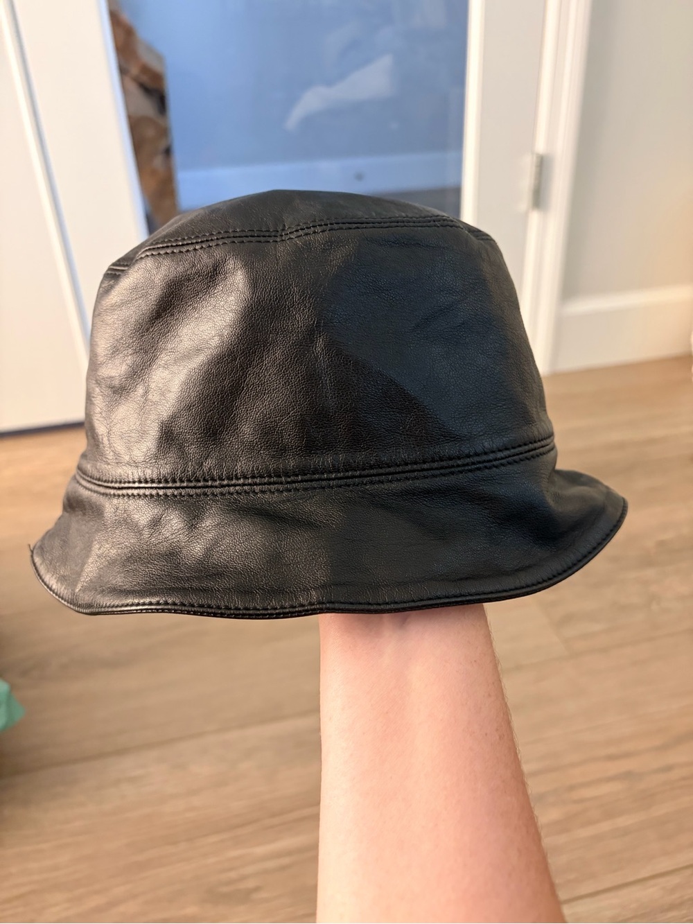 Vintage Y2K Prada Lambskin Bucket Hat Size M